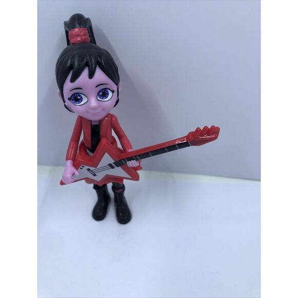 DISNEY STORE Jr VAMPIRINA FRANKEN STACY THE SCREAM GIRLS With Guitar FIGURE 4.5" - Picture 3 of 5